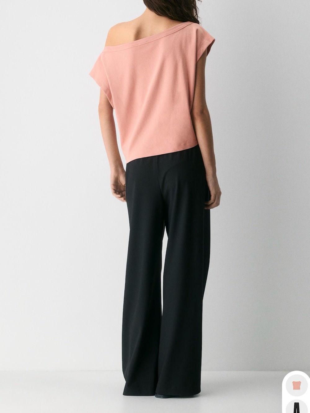 Aritzia - Babaton Interlock Cotton, Off-Shoulder top, soft pink LARGE - Picture 4 of 15